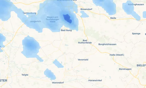 Regenradar Vorschaubild - Aktuelle Niederschläge in Bad Laer und Umgebung