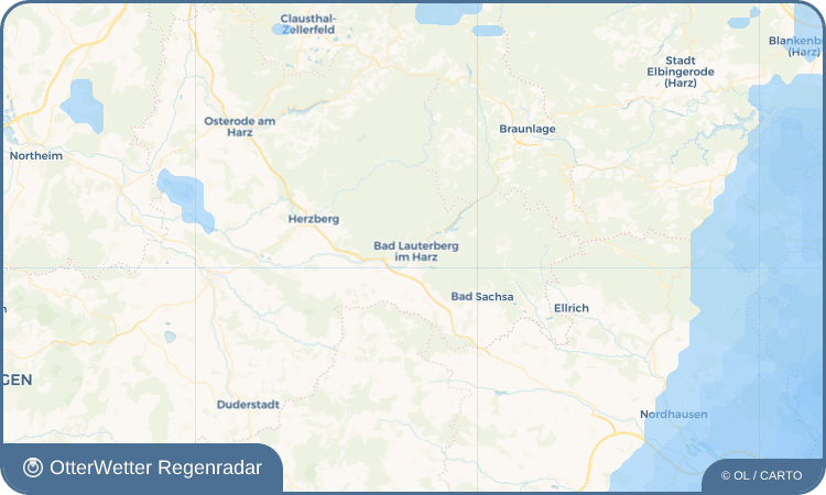 OtterWetter Regenradar-Widget Bad Lauterberg im Harz