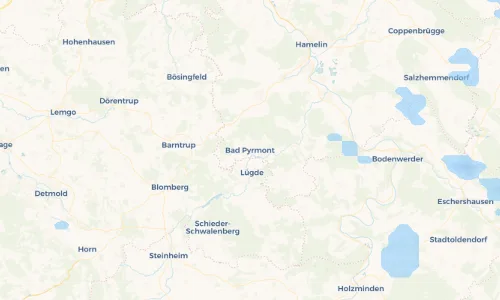 Regenradar Vorschaubild - Aktuelle Niederschläge in Bad Pyrmont und Umgebung