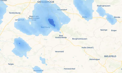 Regenradar Vorschaubild - Aktuelle Niederschläge in Bad Rothenfelde und Umgebung