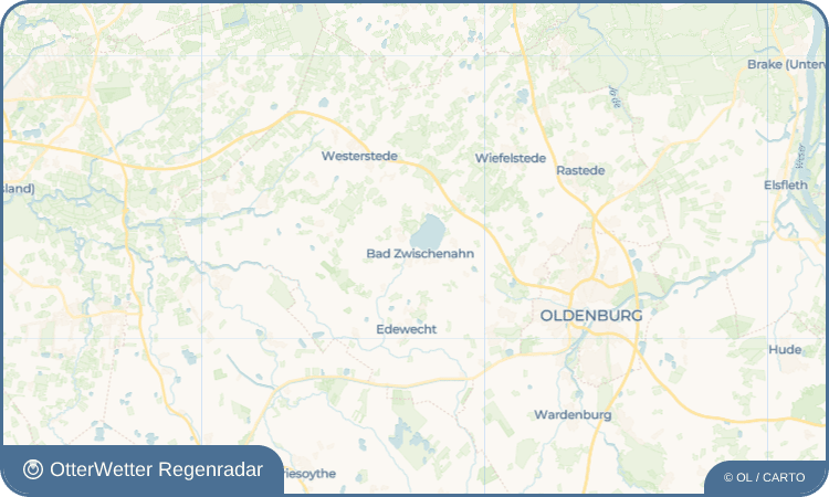 OtterWetter Regenradar-Widget Bad Zwischenahn