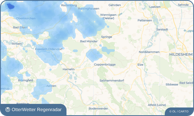OtterWetter Regenradar-Widget Bäntorf