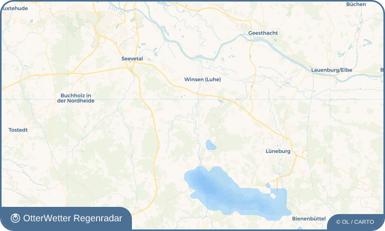 OtterWetter Regenradar-Widget Bahlburg