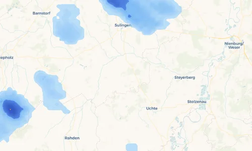 Regenradar Vorschaubild - Aktuelle Niederschläge in Bahrenborstel und Umgebung