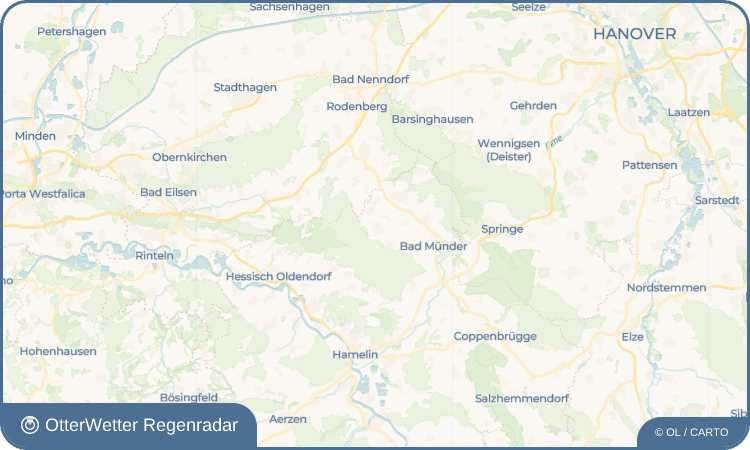 OtterWetter Regenradar-Widget Bakede
