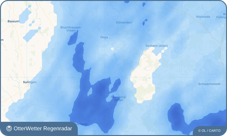 OtterWetter Regenradar-Widget Balge