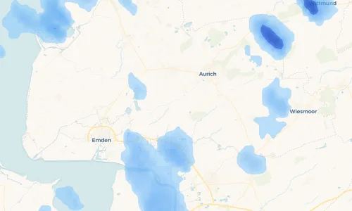 Regenradar Vorschaubild - Aktuelle Niederschläge in Bangstede und Umgebung