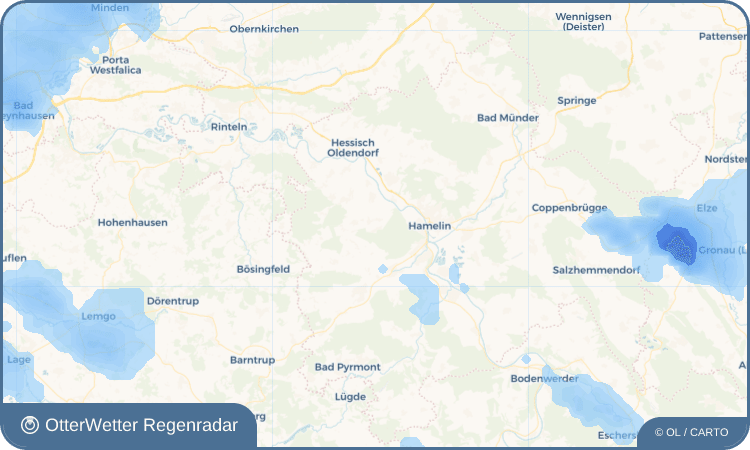 Wetter-Widget-Vorschau mit Vorhersagedaten für Bannensiek