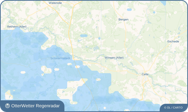 OtterWetter Regenradar-Widget Bannetze