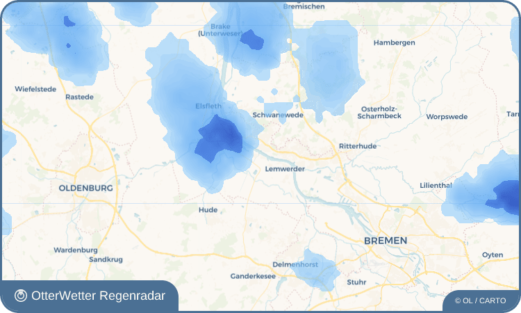 OtterWetter Regenradar-Widget Bardenfleth