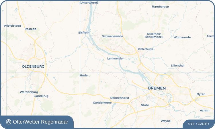 OtterWetter Regenradar-Widget Bardewisch