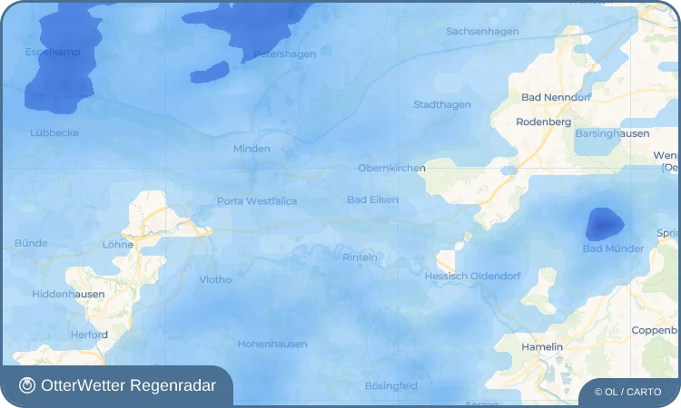 Wetter-Widget-Vorschau mit Vorhersagedaten für Barksen