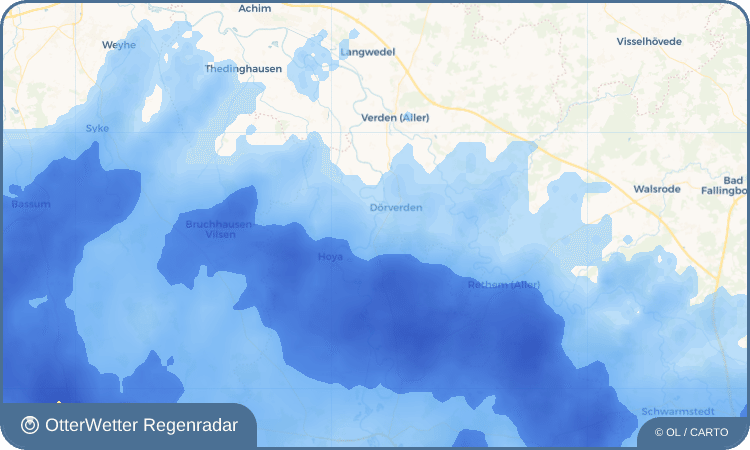 OtterWetter Regenradar-Widget Barme