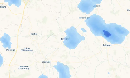 Regenradar Vorschaubild - Aktuelle Niederschläge in Barnstorf und Umgebung