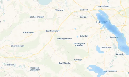 Regenradar Vorschaubild - Aktuelle Niederschläge in Barsinghausen und Umgebung