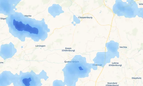 Regenradar Vorschaubild - Aktuelle Niederschläge in Bartmannsholte und Umgebung