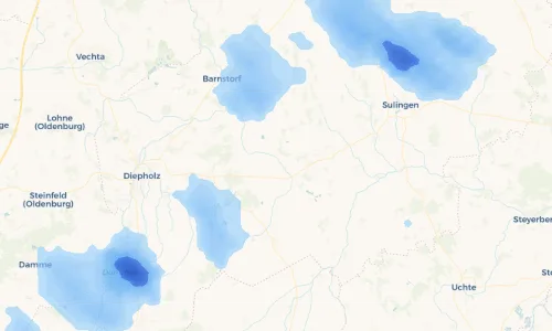 Regenradar Vorschaubild - Aktuelle Niederschläge in Barver und Umgebung