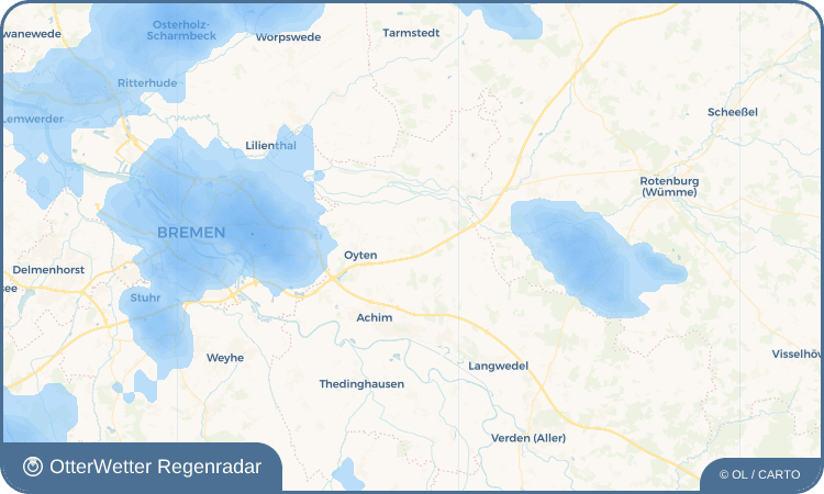 OtterWetter Regenradar-Widget Bassen