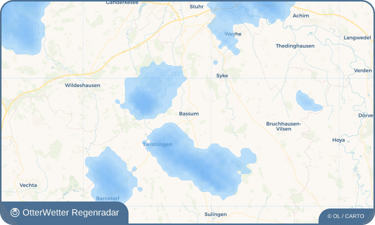 OtterWetter Regenradar-Widget Bassum