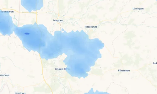Regenradar Vorschaubild - Aktuelle Niederschläge in Bawinkel und Umgebung