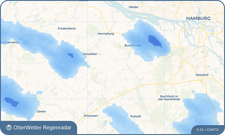 Widget-Vorschau für Beckdorf Wetter-Widget-Vorschau mit Vorhersagedaten für Beckdorf