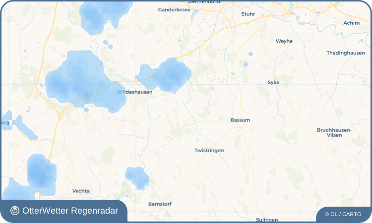 OtterWetter Regenradar-Widget Beckeln