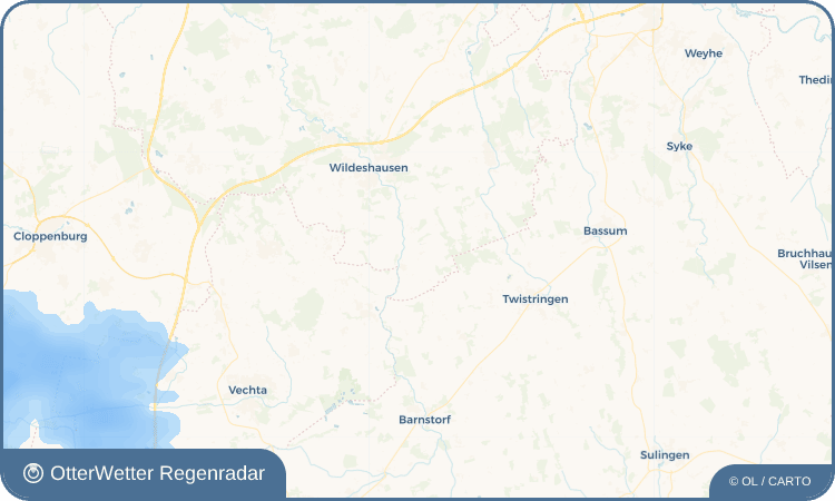 OtterWetter Regenradar-Widget Beckstedt