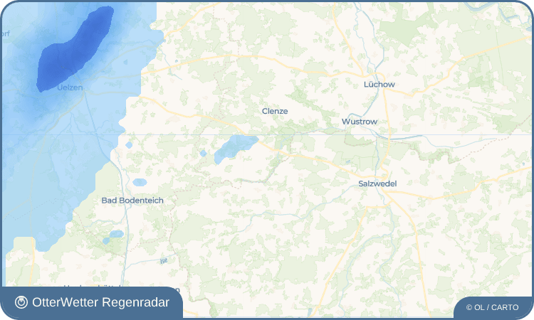 OtterWetter Regenradar-Widget Belau