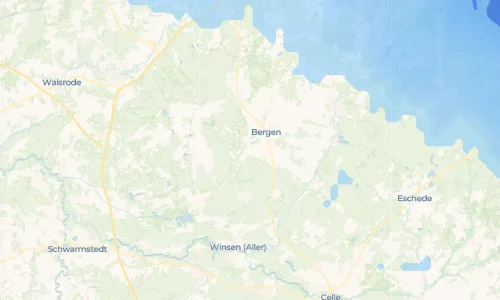 Regenradar Belsen: aktuelle Niederschläge in Belsen und Umgebung, Stand 18. Oktober 2026 um 0:50 Uhr
