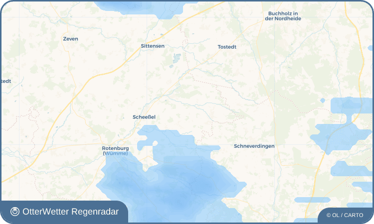 OtterWetter Regenradar-Widget Benkeloh