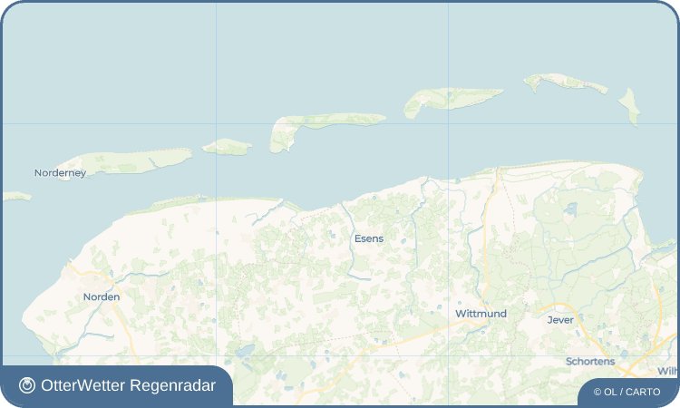 OtterWetter Regenradar-Widget Bensersiel