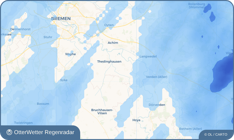 Wetter-Widget-Vorschau mit Vorhersagedaten für Beppen