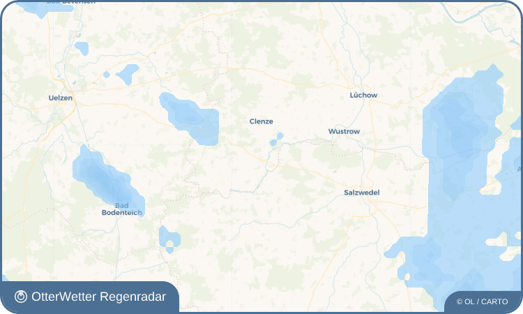 OtterWetter Regenradar-Widget Bergen an der Dumme