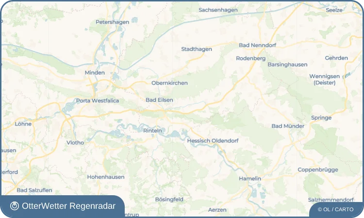Widget-Vorschau für Bernsen Wetter-Widget-Vorschau mit Vorhersagedaten für Bernsen