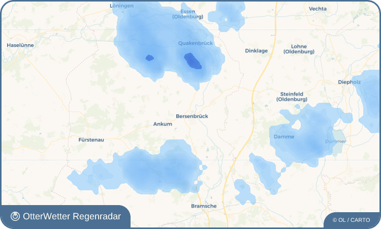 OtterWetter Regenradar-Widget Bersenbrück