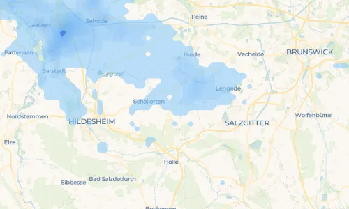 Regenradar Vorschaubild - Aktuelle Niederschläge in Bettrum und Umgebung