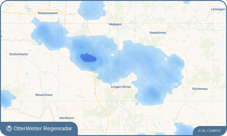 Wetter-Widget-Vorschau mit Vorhersagedaten für Biene