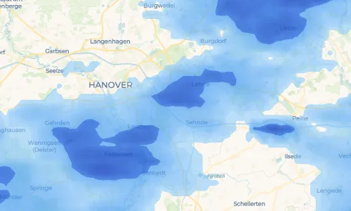 Regenradar Bilm: aktuelle Niederschläge in Bilm und Umgebung, Stand 23. Oktober 2026 um 4:45 Uhr