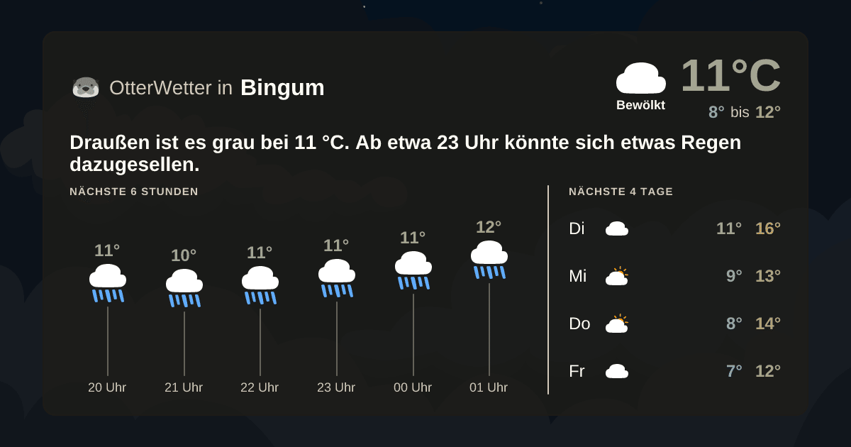 OtterWetter-Widget Bingum