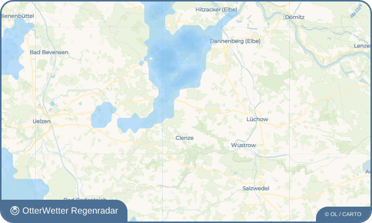 OtterWetter Regenradar-Widget Bischof
