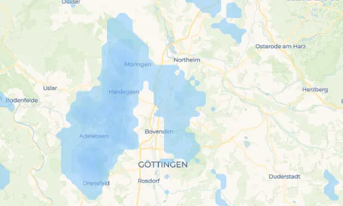 Regenradar Bishausen: aktuelle Niederschläge in Bishausen und Umgebung, Stand 26. Oktober 2026 um 10:25 Uhr