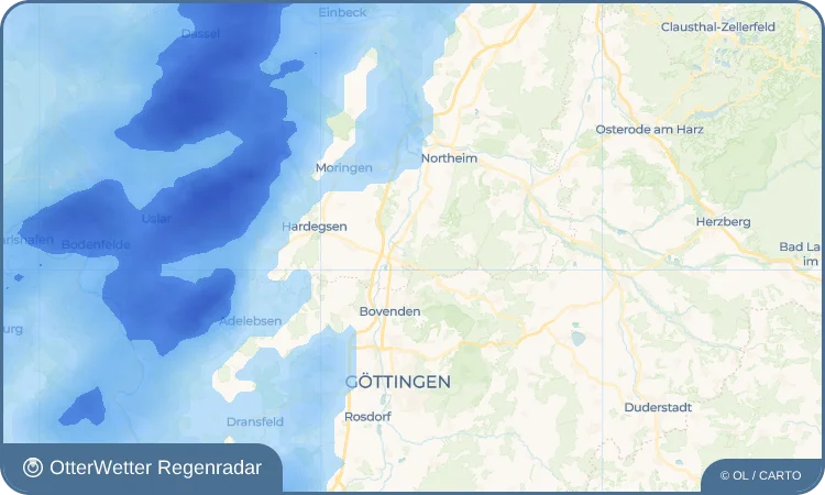Widget-Vorschau für Bishausen Wetter-Widget-Vorschau mit Vorhersagedaten für Bishausen
