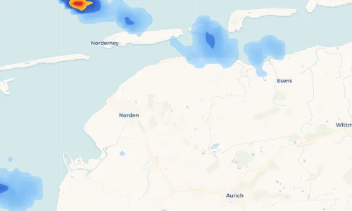 Regenradar-Vorschau: aktuelle Niederschläge in Blandorf-Wichte und Umgebung