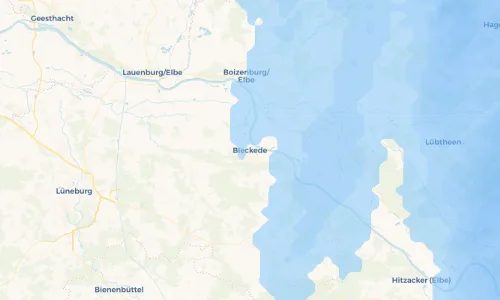 Regenradar Vorschaubild - Aktuelle Niederschläge in Bleckede und Umgebung