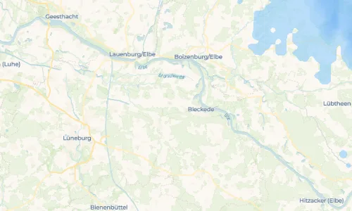 Regenradar Vorschaubild - Aktuelle Niederschläge in Bleckeder Moor und Umgebung