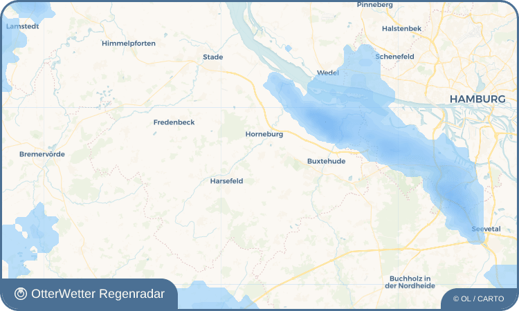 OtterWetter Regenradar-Widget Bliedersdorf