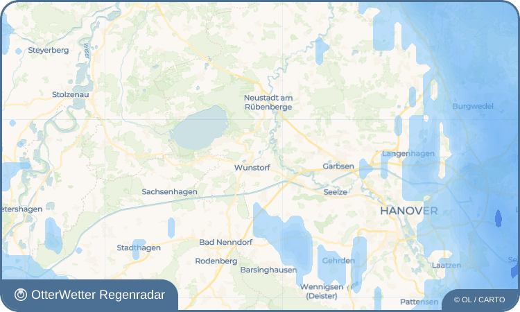 OtterWetter Regenradar-Widget Blumenau