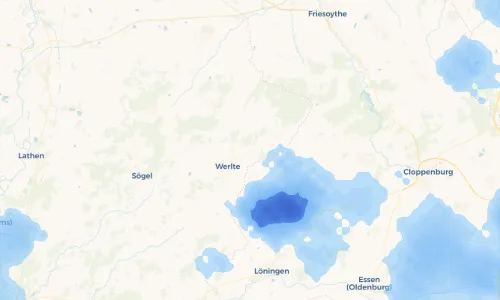 Regenradar Vorschaubild - Aktuelle Niederschläge in Bockholte und Umgebung