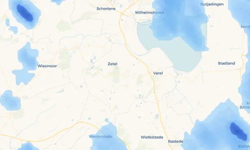 Regenradar Vorschaubild - Aktuelle Niederschläge in Bockhorn und Umgebung