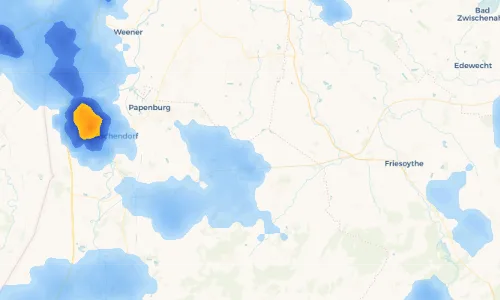 Regenradar Vorschaubild - Aktuelle Niederschläge in Bockhorst und Umgebung